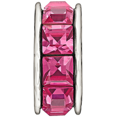 Chamilia Chamilia Sterling Silver w Stone - Spark - Pink - Tray 1