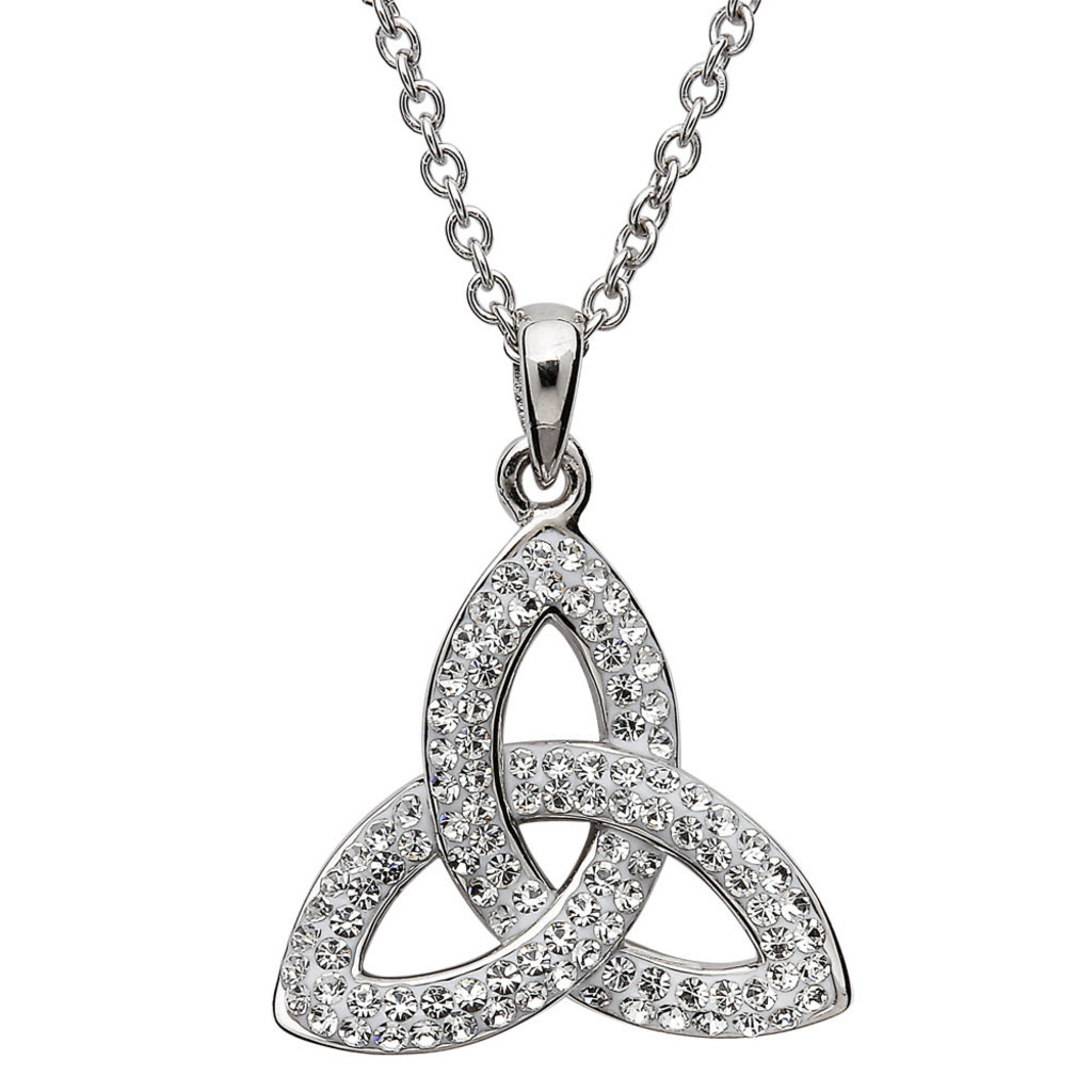 ShanOre ShanOre Trinity Knot Necklace Embellished with Swarovski Crystals