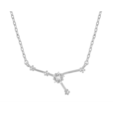 Initial Reaction Initial Reaction Constellation Necklace - Cancer/Silver