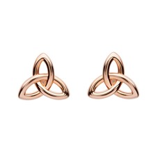 ShanOre ShanOre Sterling Silver Trinity Rose Gold Plated Stud Earrings