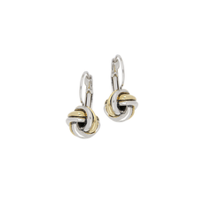 John Medeiros - Infinity Knot Two Tone French Wire Earrings