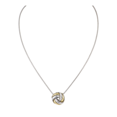 John Medeiros - Infinity Knot Two Tone Slider Necklace