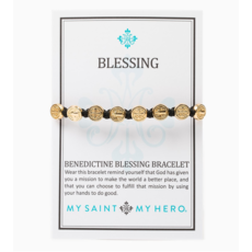 My Saint My Hero My Saint My Hero - Benedictine Blessing Bracelet - Gold/Peach