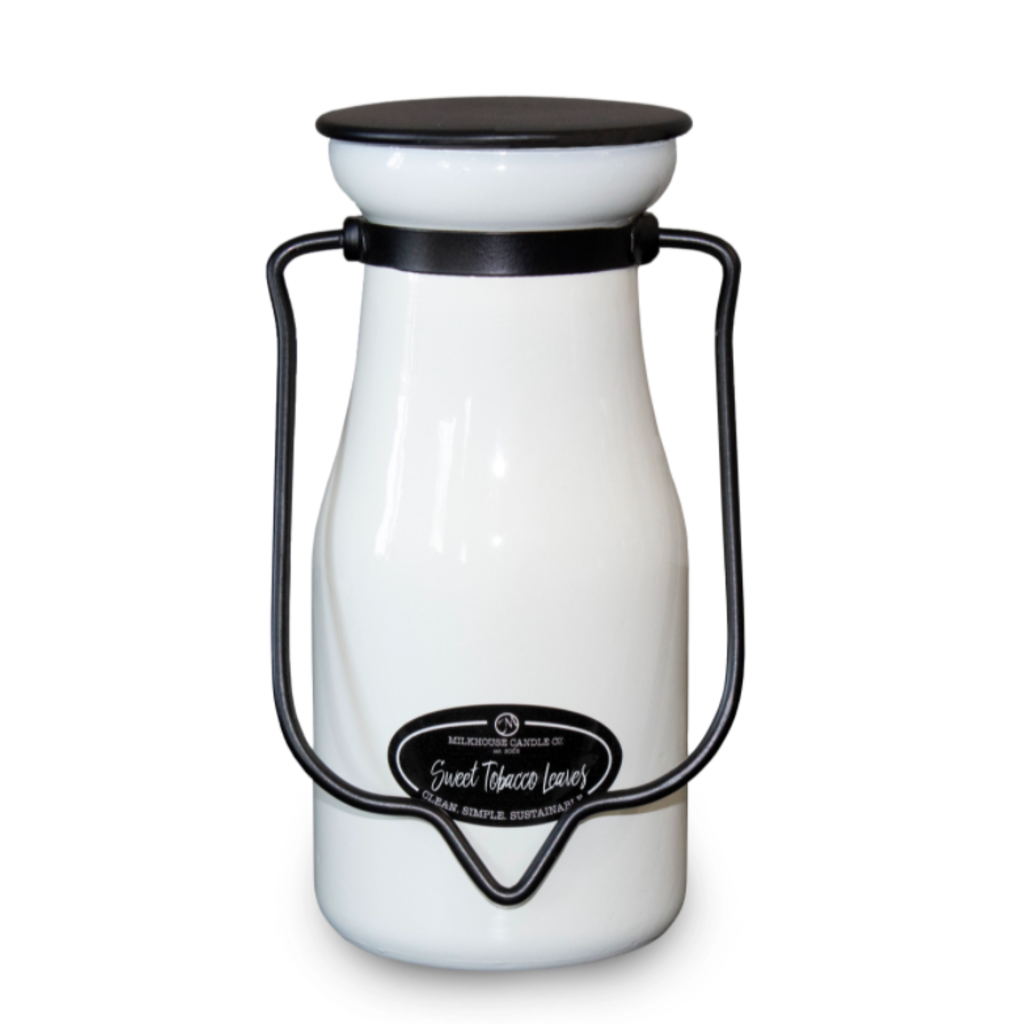 Milkhouse Candle Creamery - 8 oz MilkBottle:  Sweet Tobacco Leaves