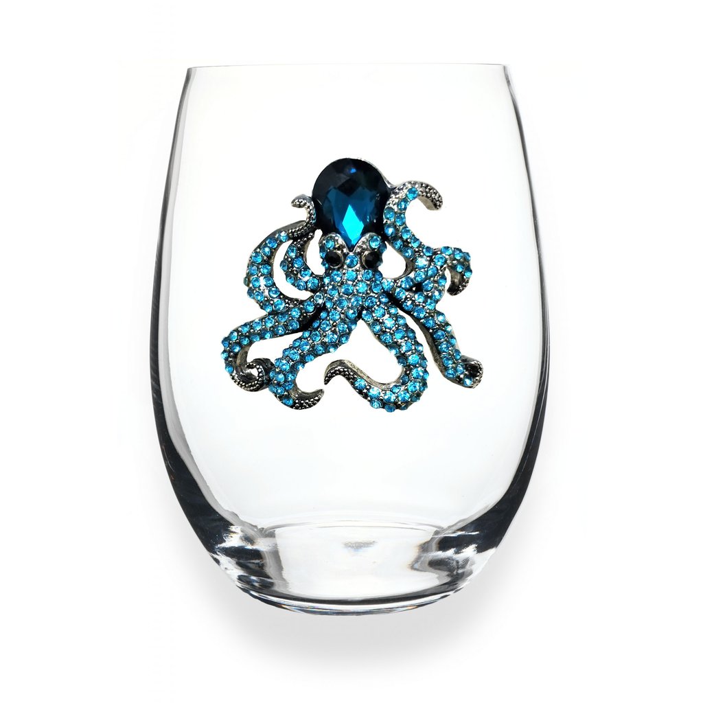 The Queen's Jewels Octopus Stemless Wine Glass