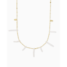 Kendra Scott Kendra Scott Eileen Long Strand Necklace - Gold White Pearl