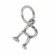 Waxing Poetic Free Verse Insignia Charm-R-Sterling Silver