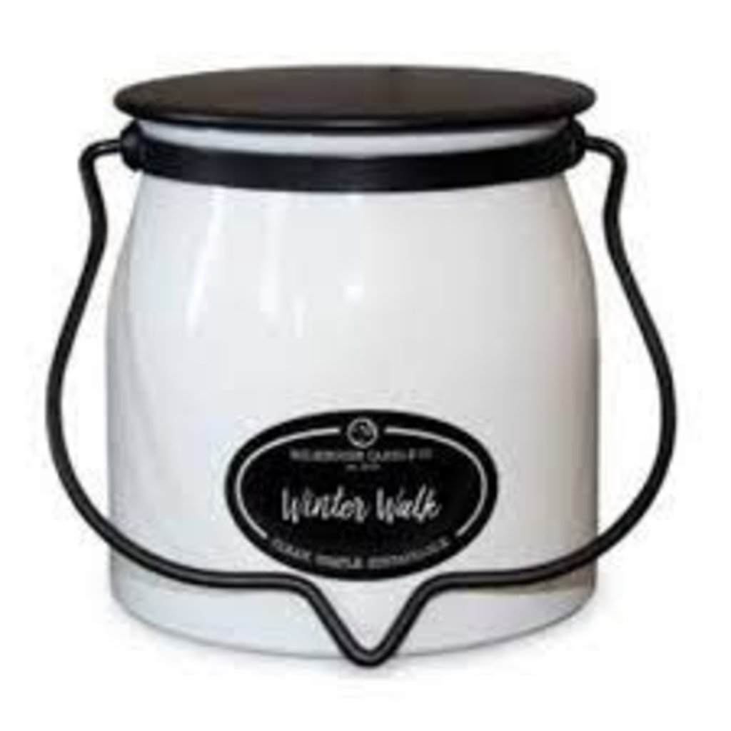 Milkhouse Candle Creamery Winter Walk 16 oz. Butter Jar