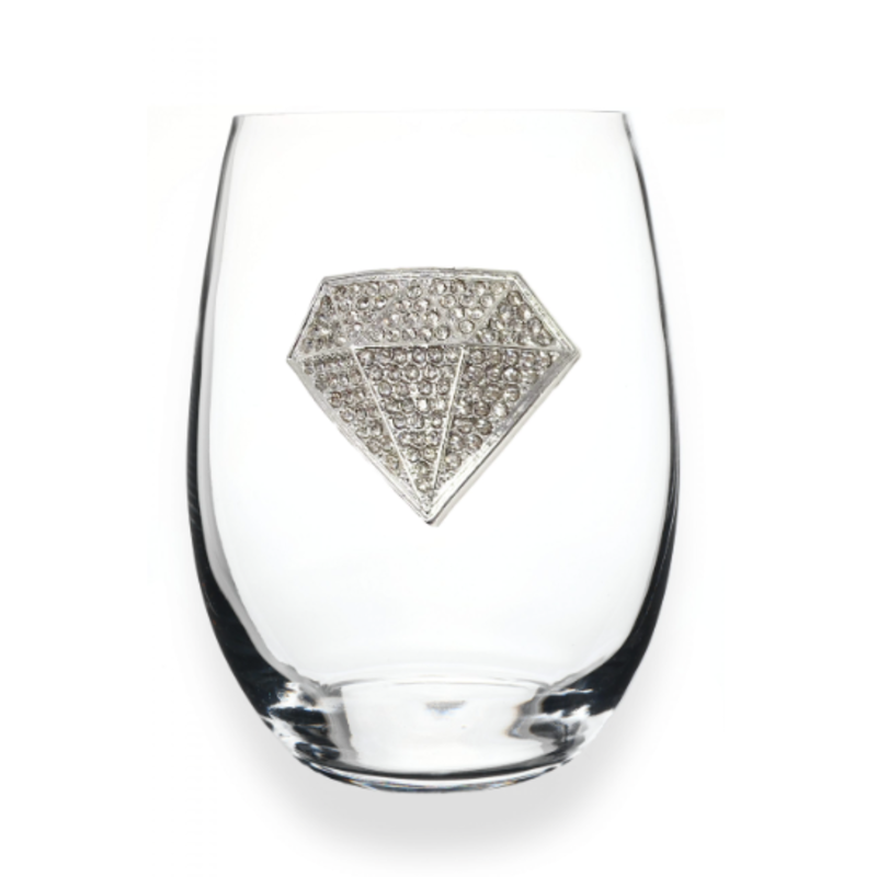 Diamond Stemless Wine Glass