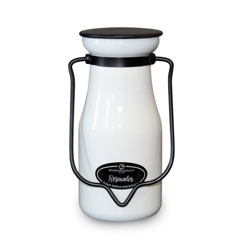 Milkhouse Candle Creamery Rosewater Milkbottle Pint Candle