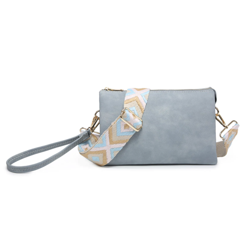 Jen & Co. Izzy Crossbody Bag - Light Grey