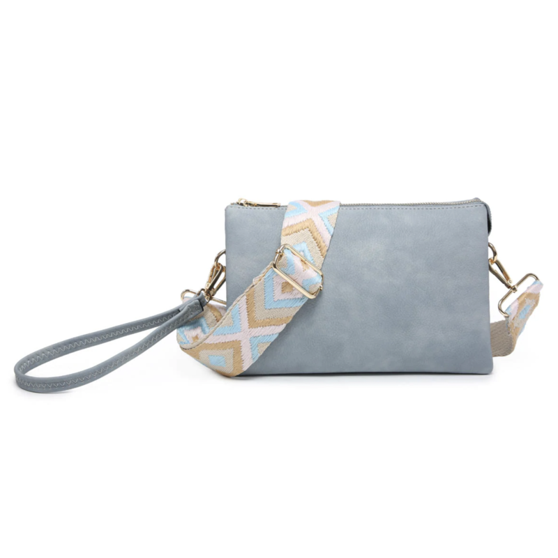 Izzy Crossbody Bag - Light  Grey