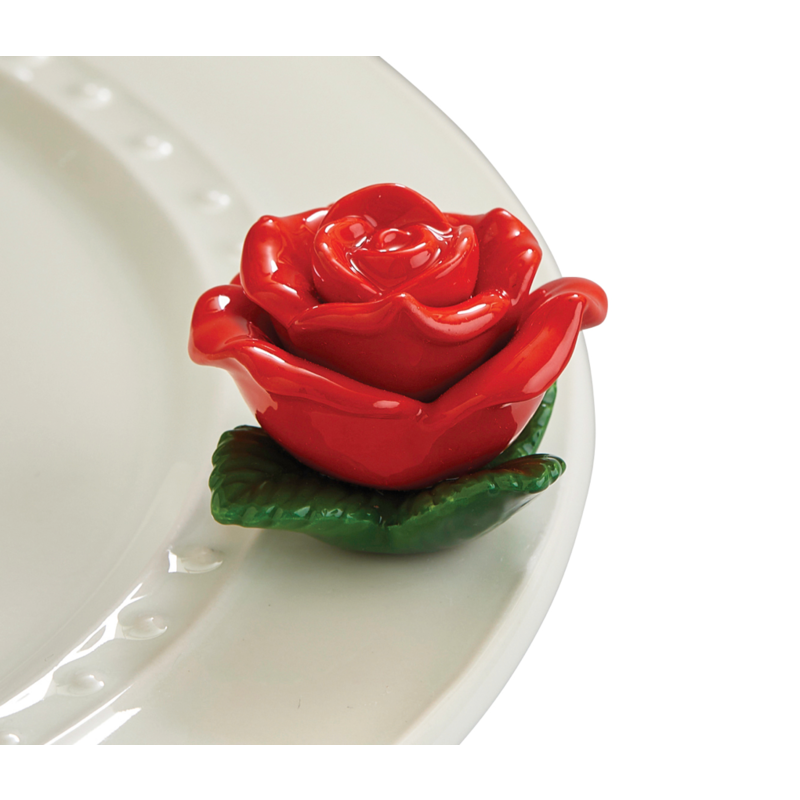 Nora Fleming Roses are Red (red rose) Mini