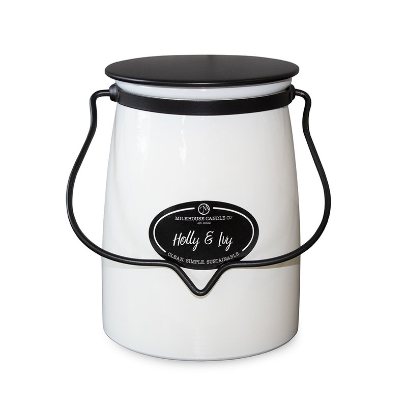 Holly & Ivy 22 oz.  Butter Jar Candle