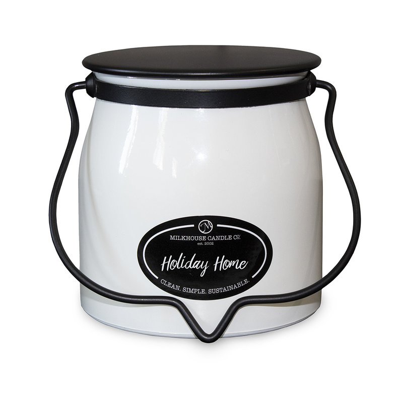 Holiday Home 16 oz. Butter Jar Candle