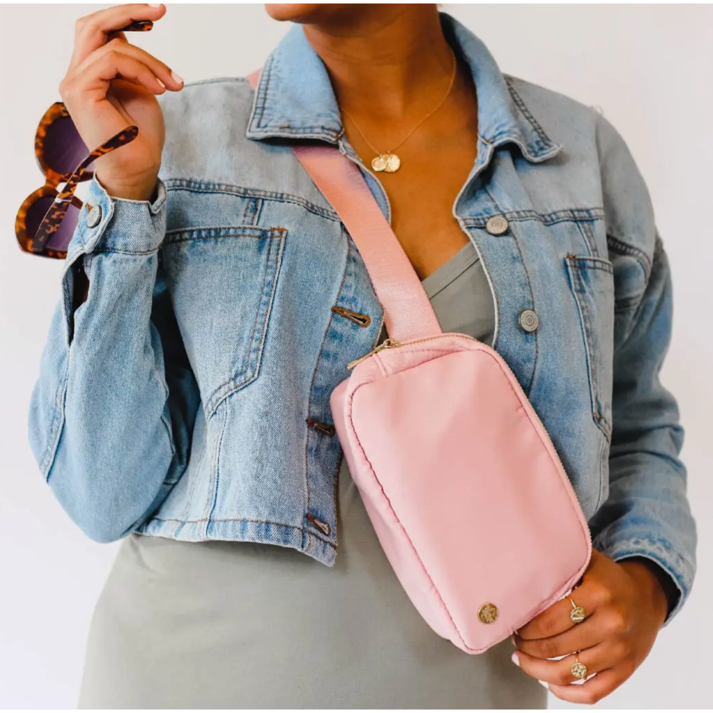 The Darling Effect The Darling Effect - Dusty Blush Belt Bag + Wallet