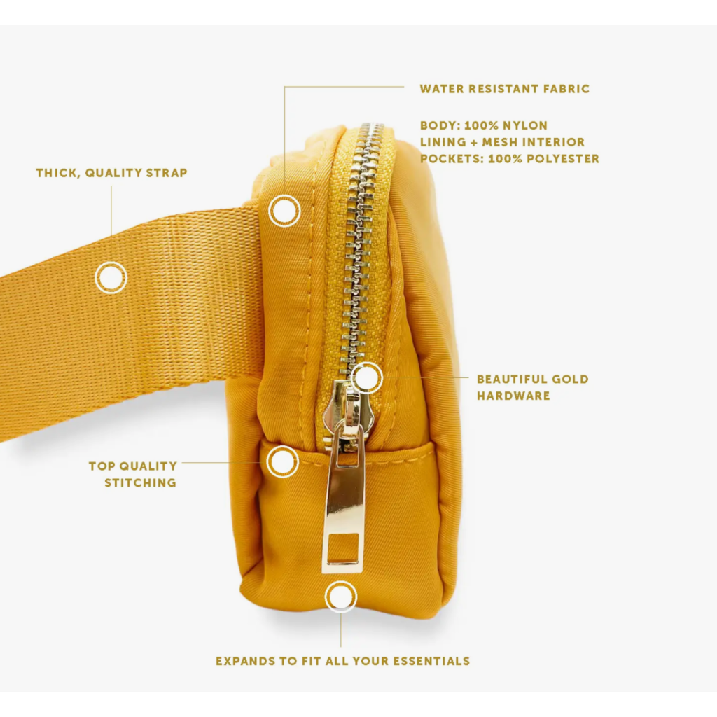 The Darling Effect The Darling Effect - Golden Glow Belt Bag + Wallet