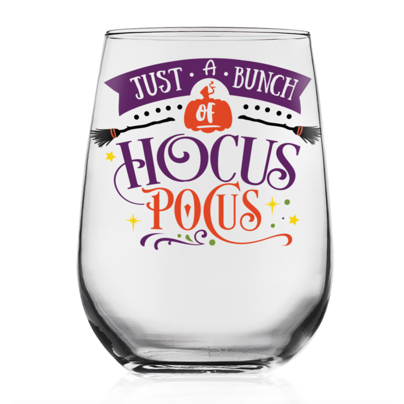 A Bunch of Hocus Pocus Wine Glass