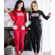 Hello Mello Best Day Ever Holiday Series - Better Not Pout Lounge Joggers - XL