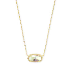 Kendra Scott Elisa Necklace in Gold Dichroic Glass