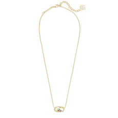 Kendra Scott Elisa Necklace in Gold Dichroic Glass