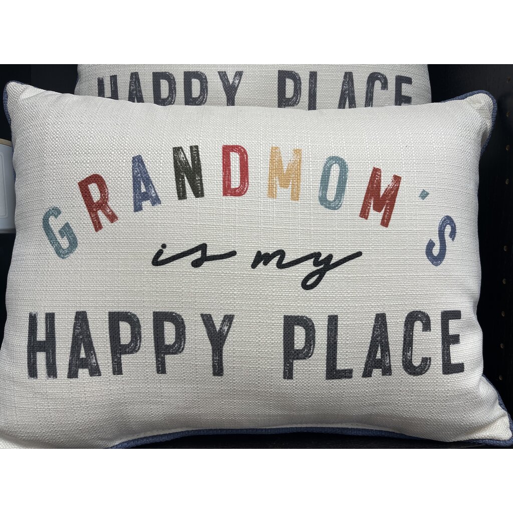 Little Birdie ...My Happy Place Earth Tones Pillow