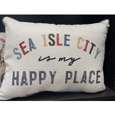 Little Birdie ...City is My Happy Place Earth Tones Pillow