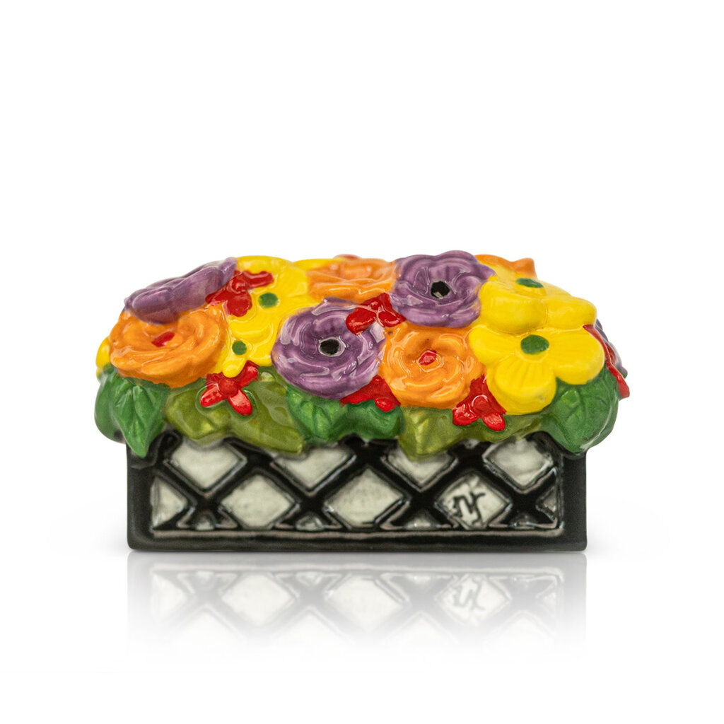 Nora Fleming Love Blooms Here Mini - Flower Box