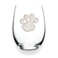 The Queen’s Jewels Paw Print Stemless