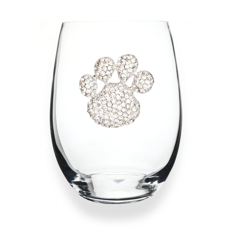 The Queen’s Jewels Paw Print Stemless