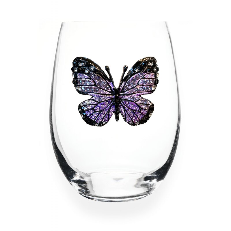 The Queen’s Jewels Purple Butterfly Stemless