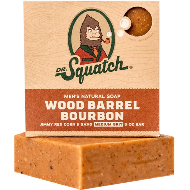 Dr. Squatch Wood Barrel Bourbon Soap