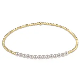 enewton Gold Bliss 2mm Bead Bracelet - Pearl