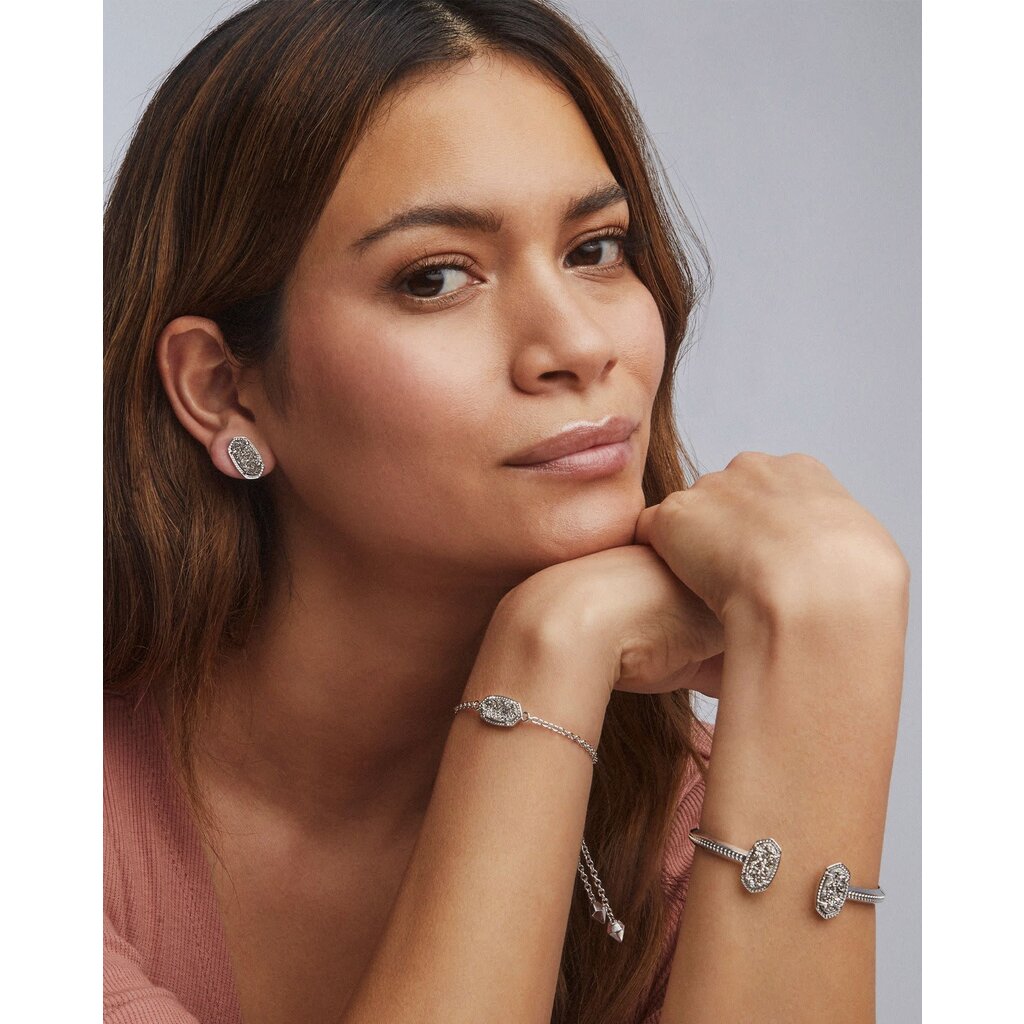 Kendra Scott Elaina Adjustable Bracelet in Gold  Iridescent Drusy