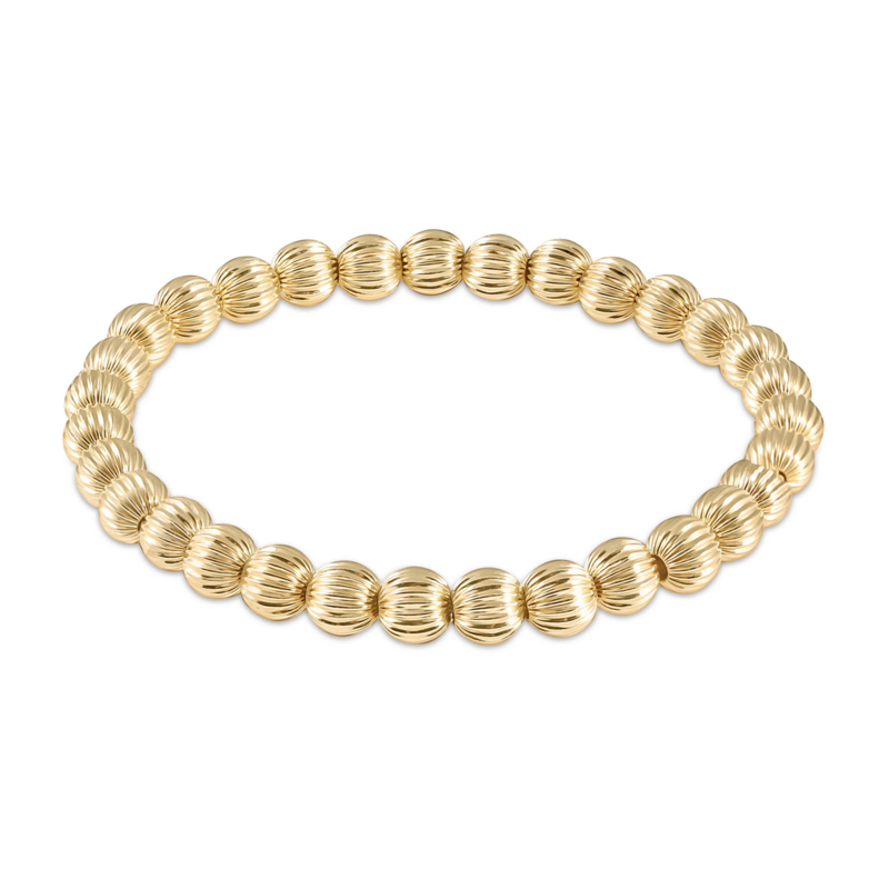 Dignity Gold 6 mm Bead Bracelet