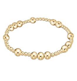 Hope Unwritten 6mm Bead Bracelet - Gold- Extends