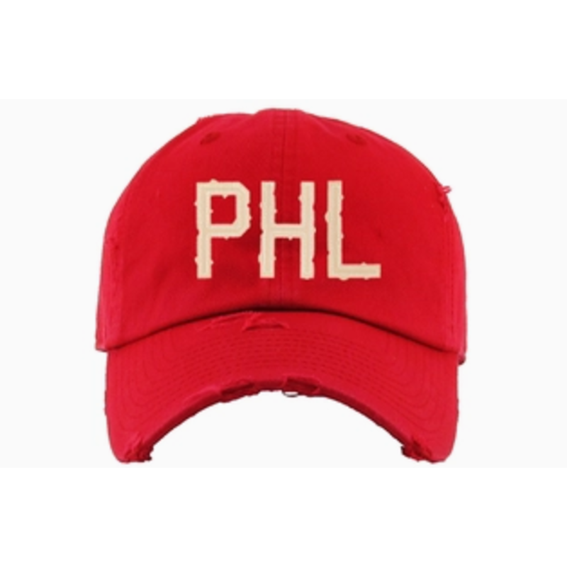 Cotton Mule PHL Dad Hat - Red