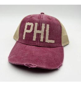 Cotton Mule PHL Trucker Hat - Red
