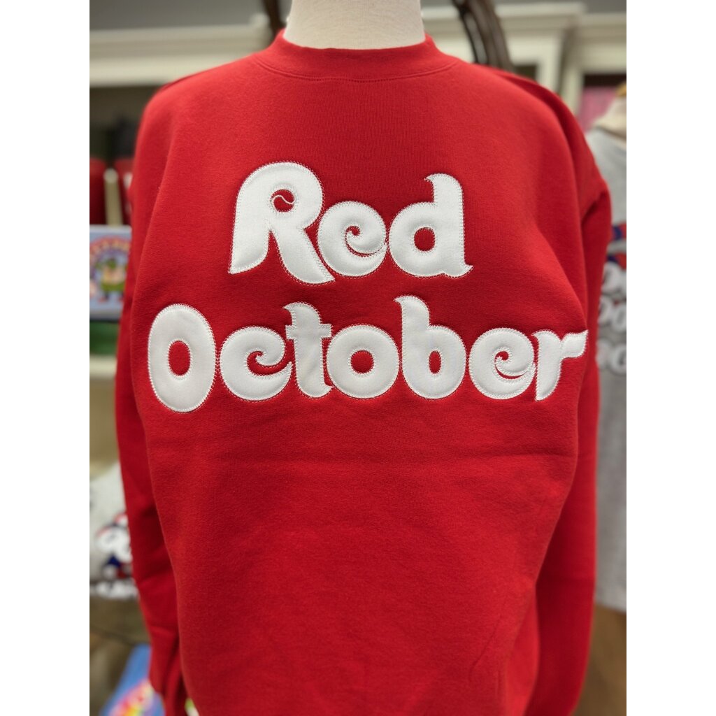 Red October Embroidered Sweatshirt