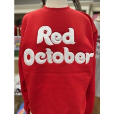 Red October Embroidered Sweatshirt