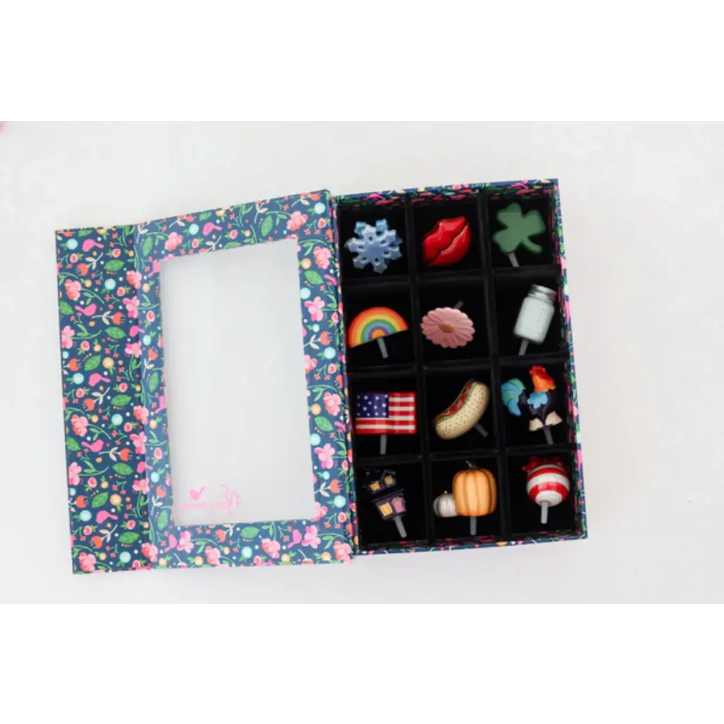 Nora Fleming Nora Fleming -12 Piece Floral Keepsake Box