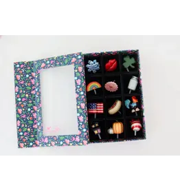 Nora Fleming 12 Piece Floral Keepsake Box