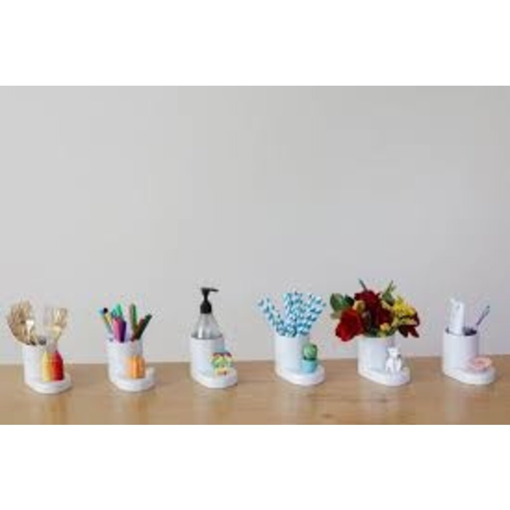 Nora Fleming Nora Fleming Pinstripes Round Cutie Container