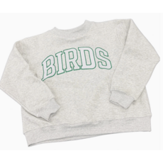 Just C BIRDS Embroidered Mockneck Sweatshirt - M