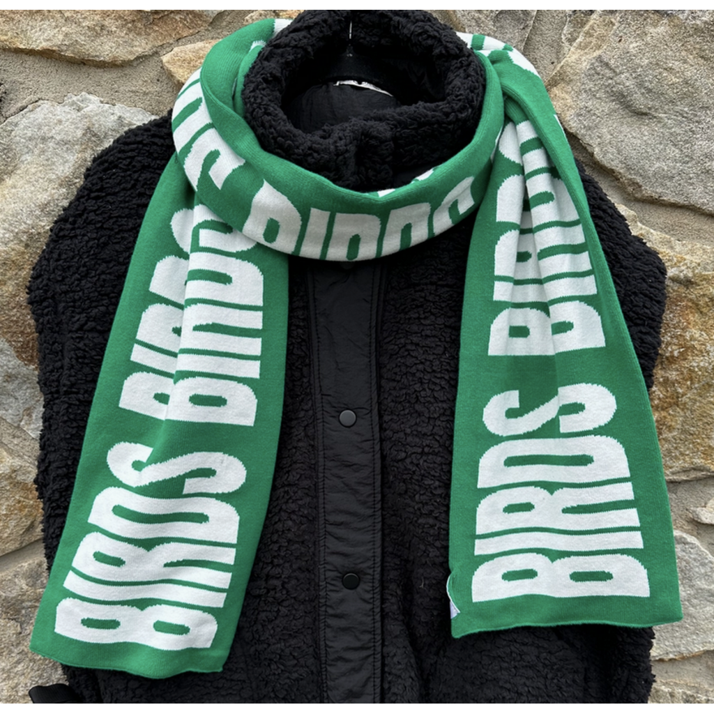 Just C Birds Green Scarf