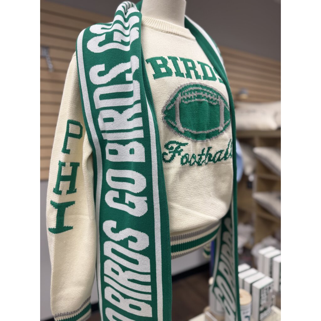 Just C Birds Green Scarf