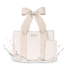 Case-Mate Case-Mate - Jelly Tote Bag - Latte Gingham Bow