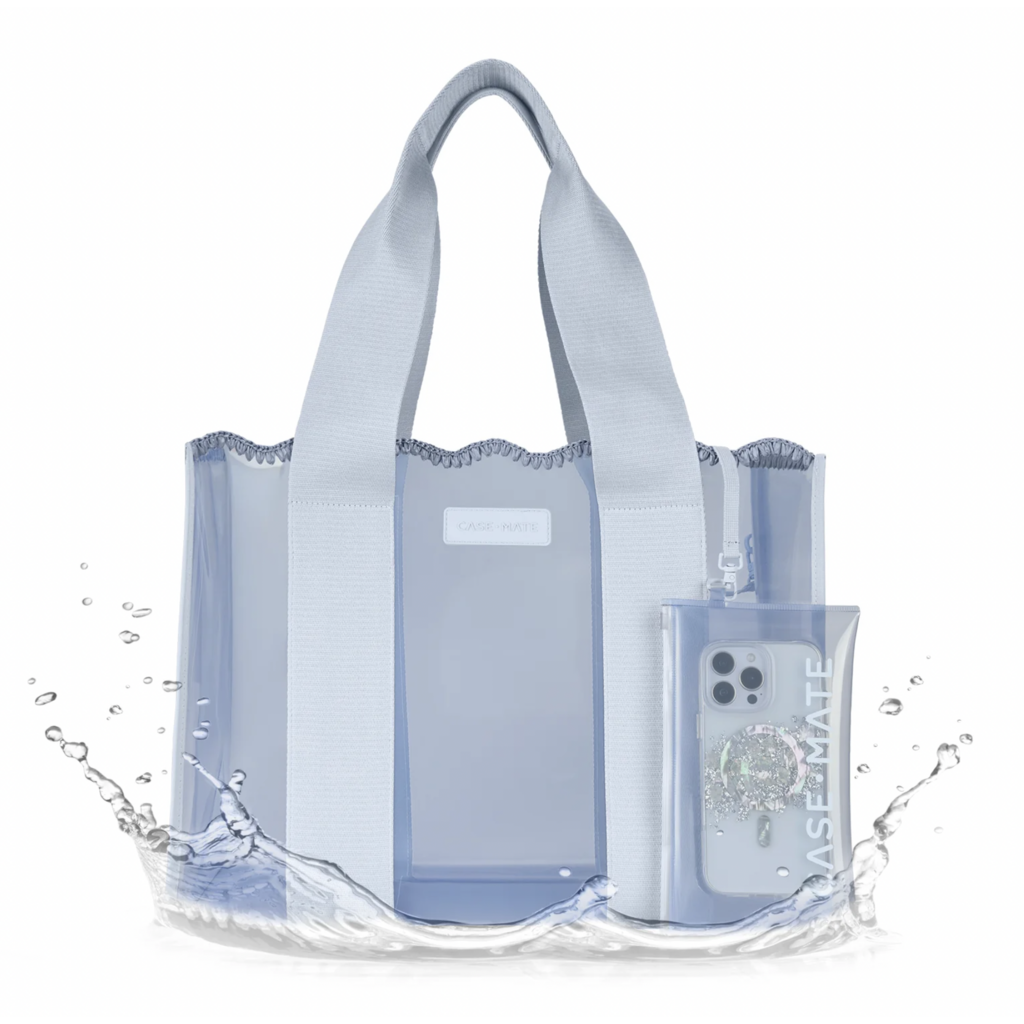 Case-Mate Case-Mate - Jelly Tote Bag - Carolina Blue Crochet Wave