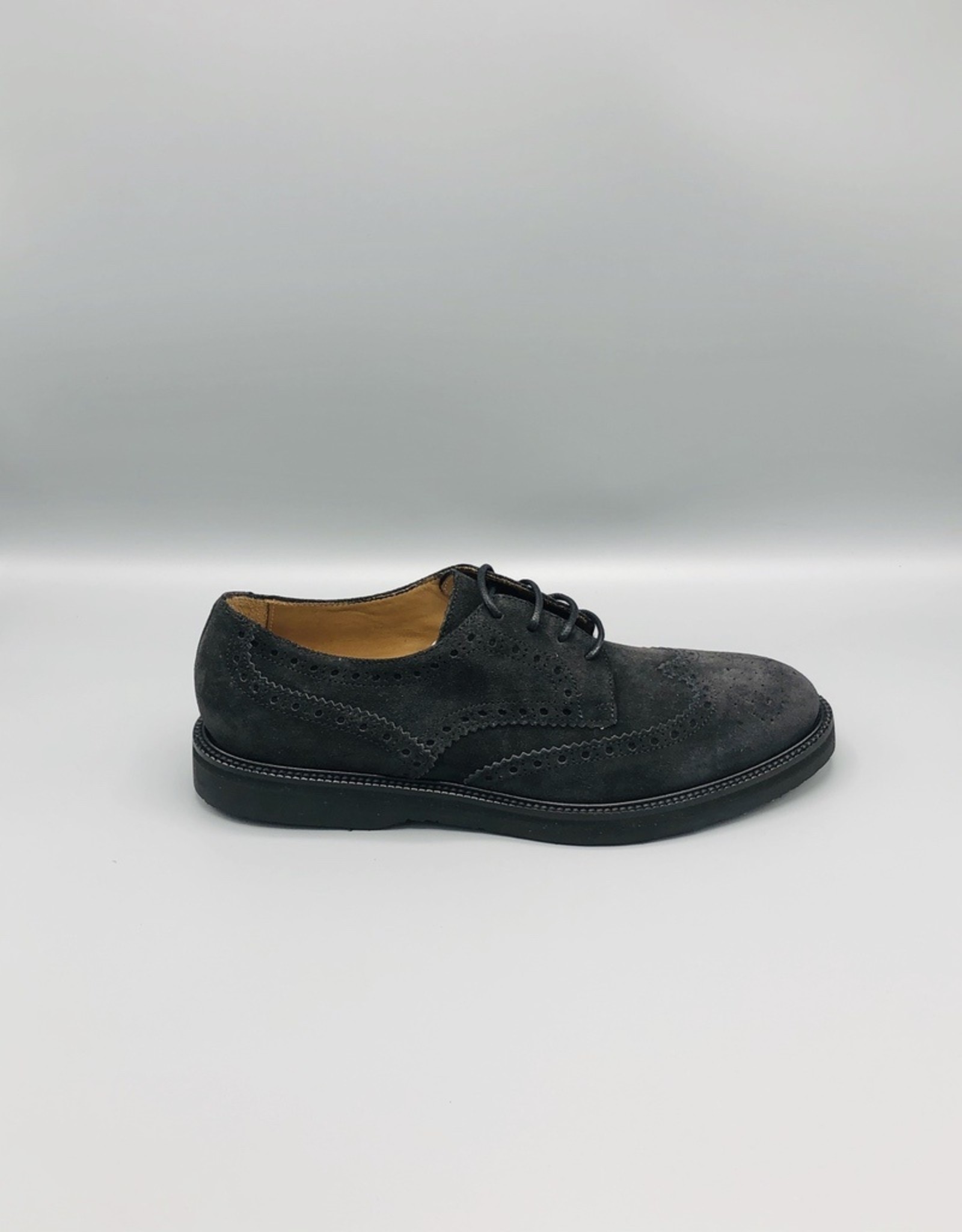 Manovie Toscane Suede Brogue Detail Derby Shoe | Fall 2020 | For Men - espy