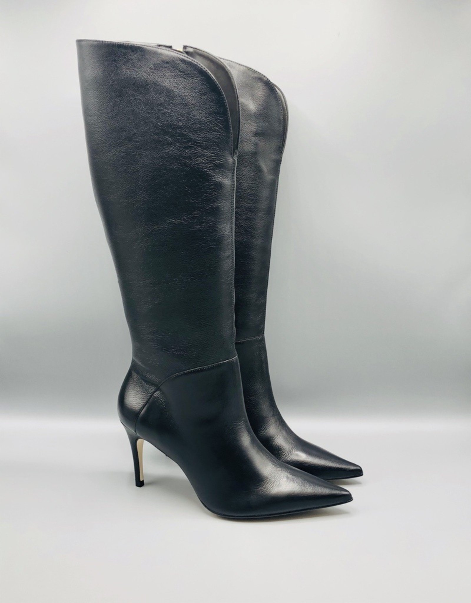 side zip leather boots